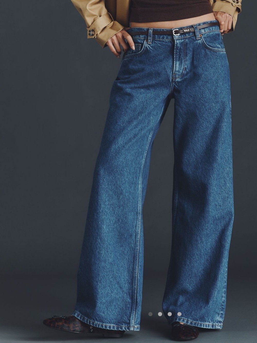 REFORMATION CARY LOW-RISE WIDE-LEG JEANS CLEARY